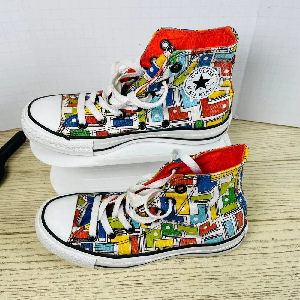 Converse All Star‎ High Top Colorful Graphic Sneakers Youth Mens 3.5 Womens 5.5